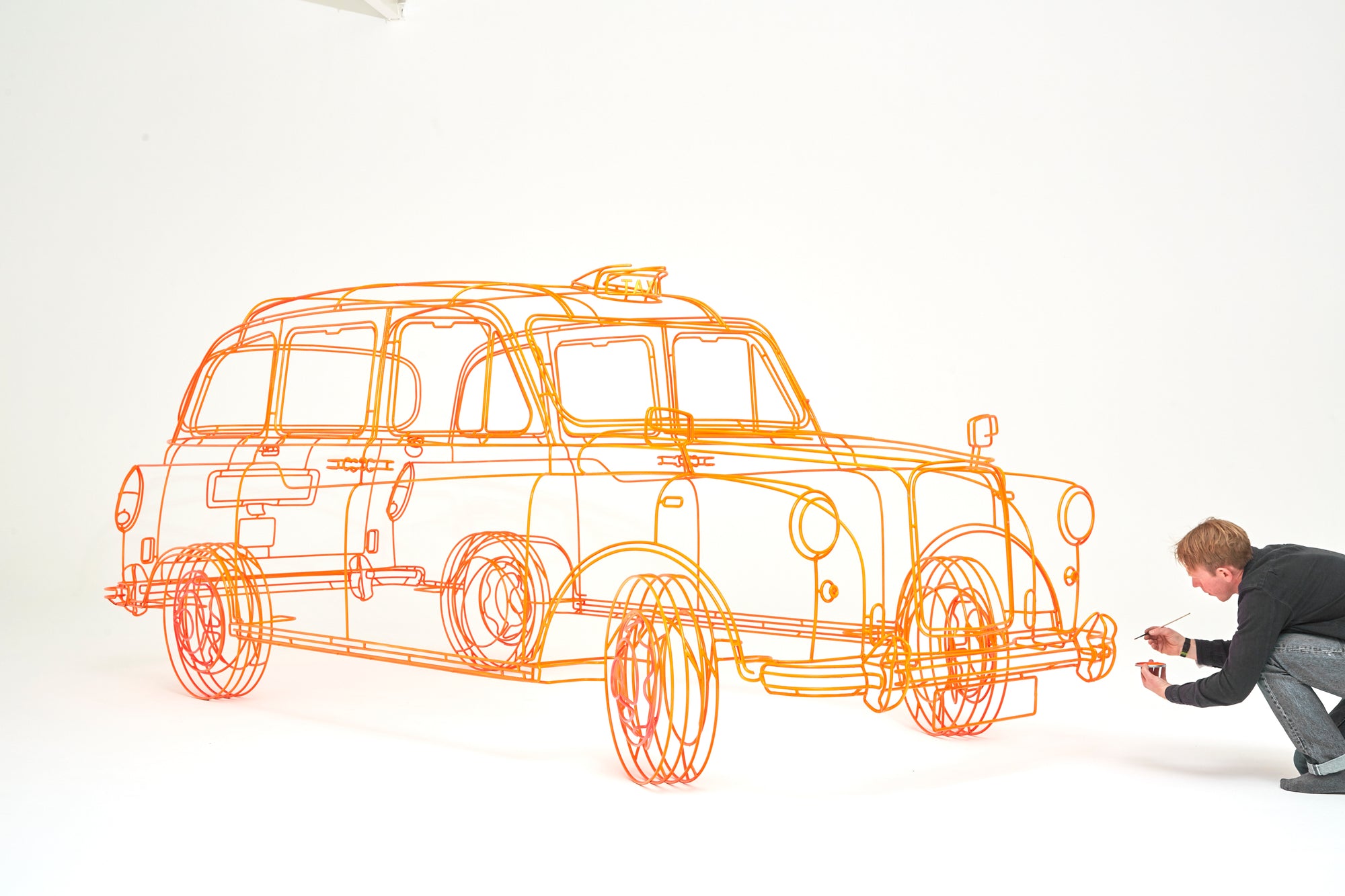 London Taxi Sculpture 1:1 Scale