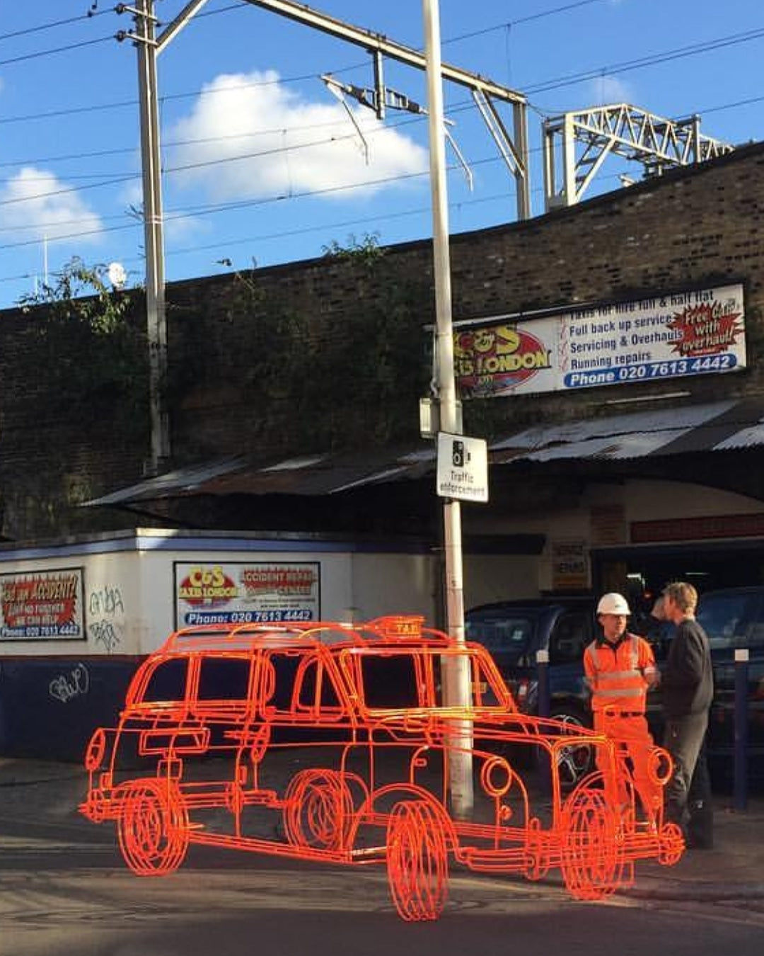 London Taxi Sculpture 1:1 Scale