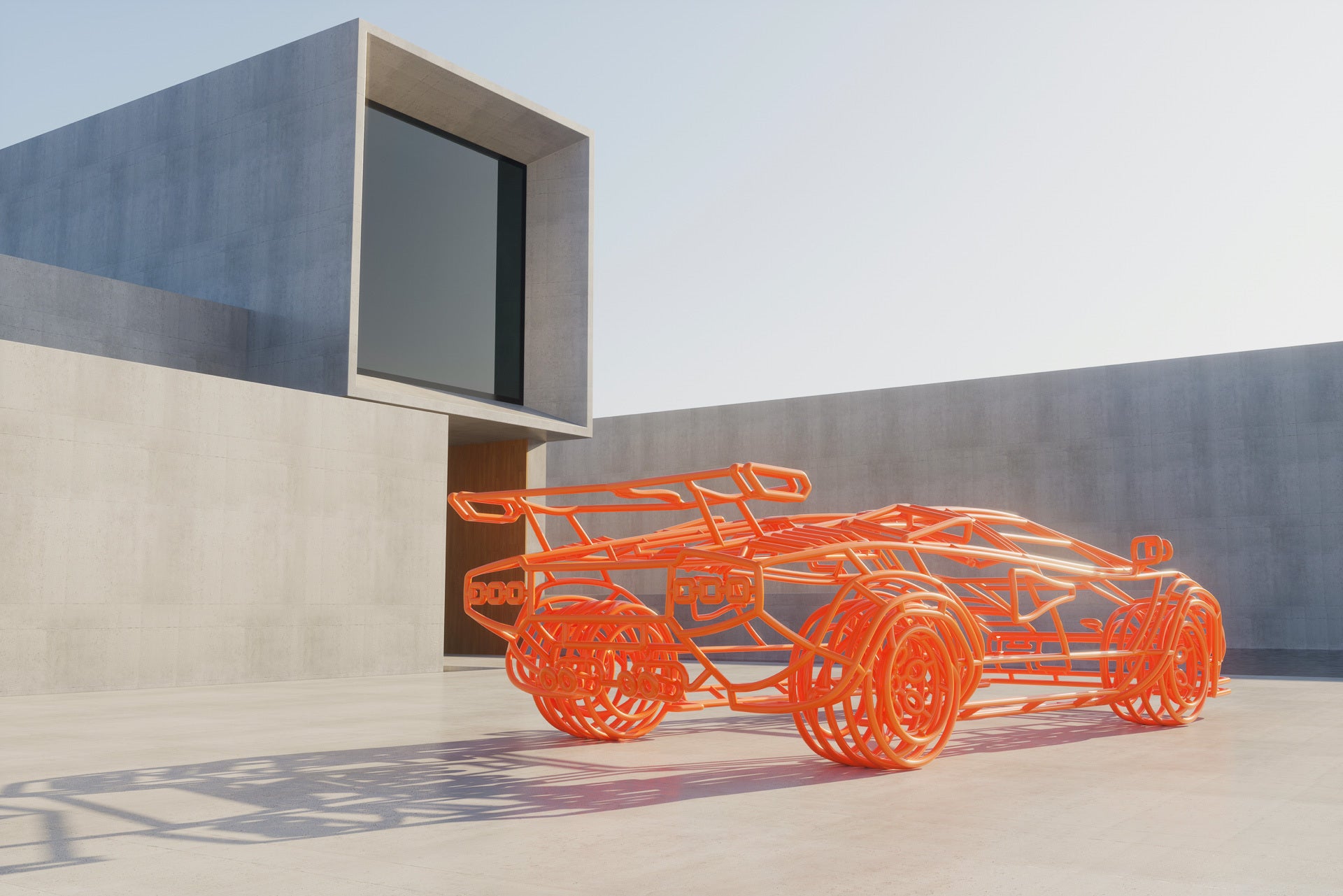 Lamborghini Countach Sculpture