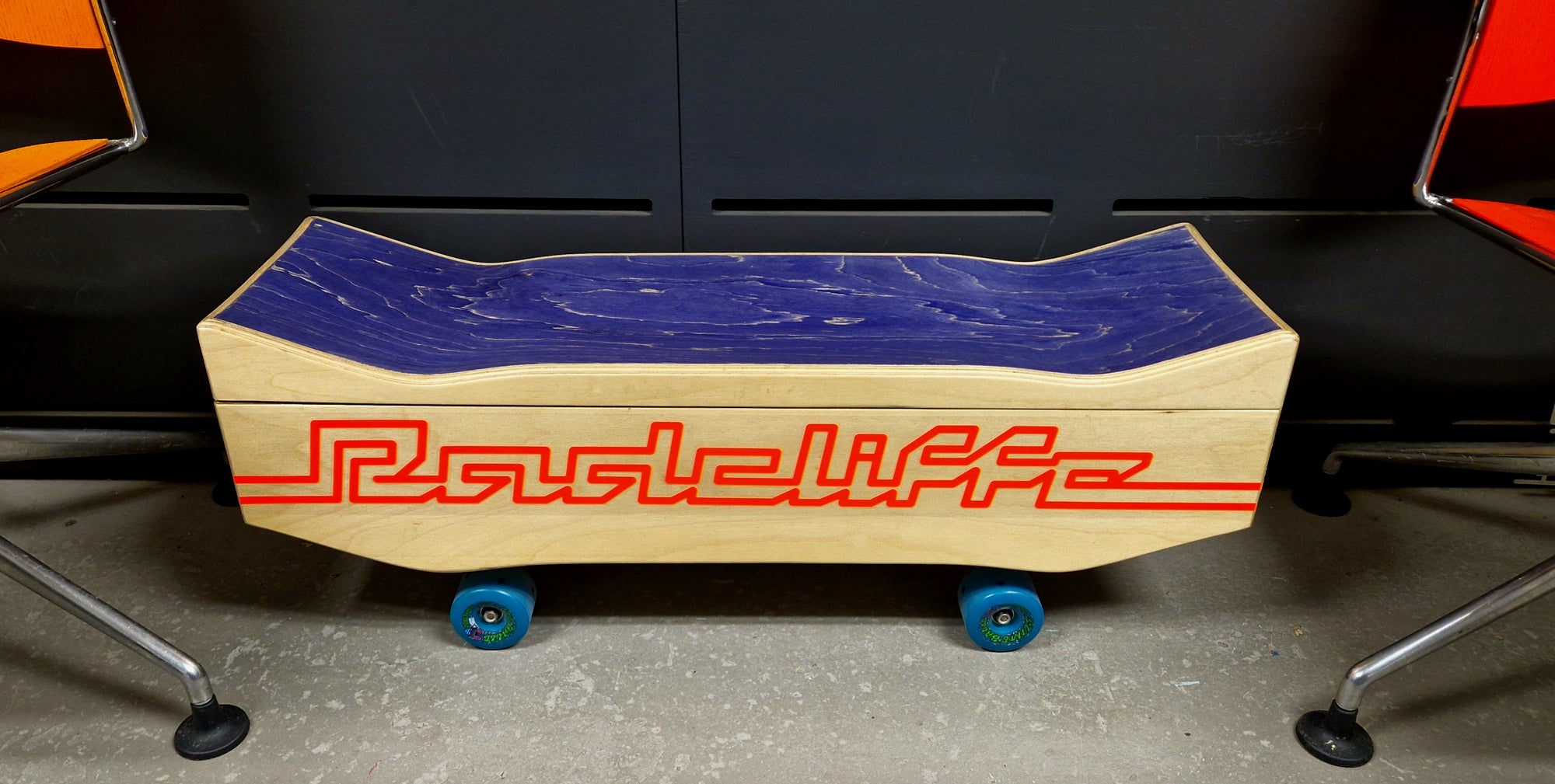 Radcliffe Skateboard Cabinet/Container/Coffin With Wheels